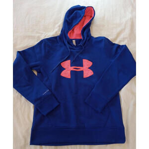 Under Armour Storm Hoodie Women's Size Medium Blue Cold Gear Pullover Sweatshirt